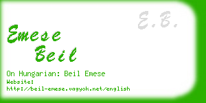 emese beil business card